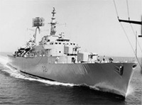 Former HMS Norfolk, now named Capitan Prat